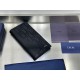 1:1 Replica Dior Saddle Oblique Jacquard Long Men's Vertical Wallet Black Knockoff