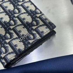 1:1 Replica Dior Long Vertical Wallet Beige/Black Oblique Jacquard Long Dior Wallet Knockoff