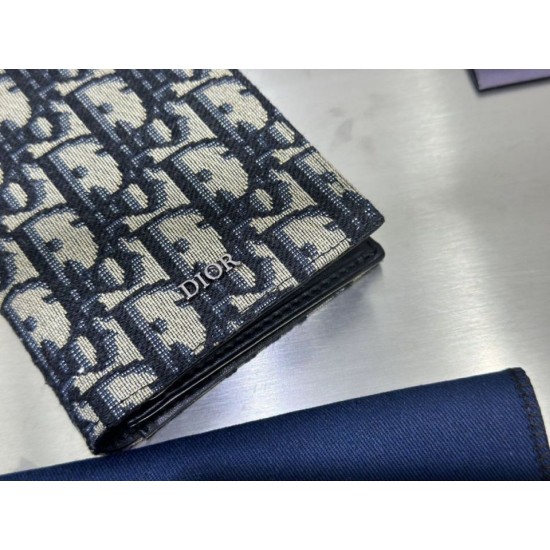 1:1 Replica Dior Long Vertical Wallet Beige/Black Oblique Jacquard Long Dior Wallet Knockoff