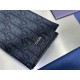 1:1 Replica Dior Oblique Jacquard Long Bifold Wallet Black Knockoff