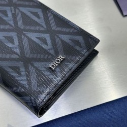 1:1 Replica Dior Long Vertical Wallet with CD Diamond Motif Knockoff