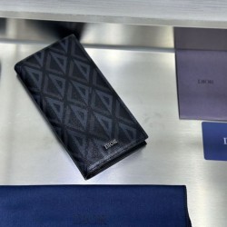 1:1 Replica Dior Long Vertical Wallet with CD Diamond Motif Knockoff