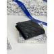 1:1 Replica Lady Dior Card Holder with Flap and Iconic Cannage Stitching Black Knockoff