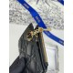 1:1 Replica Lady Dior Card Holder with Flap and Iconic Cannage Stitching Black Knockoff
