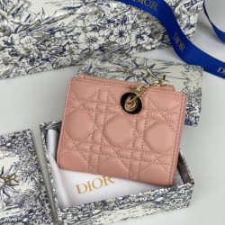 AAA Replica Dior Caro Dahlia Wallet Soft Cannage Calfskin Pink 1:1 Replica Dior Caro Dahlia Wallet Soft Cannage Calfskin Pink Knockoff