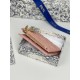 1:1 Replica Dior Caro Dahlia Wallet Soft Cannage Calfskin Pink Knockoff
