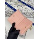 1:1 Replica Dior Caro Dahlia Wallet Soft Cannage Calfskin Pink Knockoff