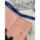 1:1 Replica Dior Caro Dahlia Wallet Soft Cannage Calfskin Pink Knockoff