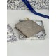 1:1 Replica Lady Dior Card Holder with Flap and Iconic Cannage Stitching Gray Knockoff