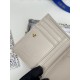 1:1 Replica Lady Dior Card Holder with Flap and Iconic Cannage Stitching Gray Knockoff