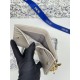 1:1 Replica Lady Dior Card Holder with Flap and Iconic Cannage Stitching Gray Knockoff