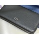 1:1 Replica Dior CD Icon long zip-around wallet black grained calfskin Knockoff