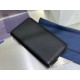 1:1 Replica Dior CD Icon long zip-around wallet black grained calfskin Knockoff