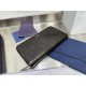 1:1 Replica Dior oblique jacquard zip-around wallet black Knockoff