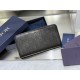 1:1 Replica Dior oblique jacquard zip-around wallet black Knockoff