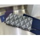 1:1 Replica Dior diamond-studded canvas zip-around wallet gray Knockoff