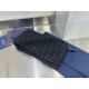1:1 Replica Dior oblique jacquard zip-around wallet black Knockoff