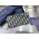 1:1 Replica Dior oblique jacquard zip-around wallet beige/black Knockoff