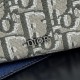 1:1 Replica Dior Saddle Oblique jacquard zip-around wallet black Knockoff