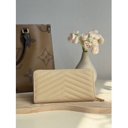 1:1 Replica YSL Saint Laurent Monogram Continental zip-around wallet apricot Knockoff