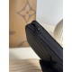 1:1 Replica YSL Saint Laurent Monogram Continental Zip Around Wallet Black Knockoff