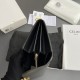 1:1 Replica Celine Large Triomphe Wallet Black Knockoff