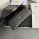 1:1 Replica Celine Large Triomphe Wallet Black Knockoff