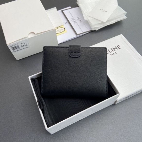 1:1 Replica Celine Medium Crossbody Wallet Nino Black Knockoff