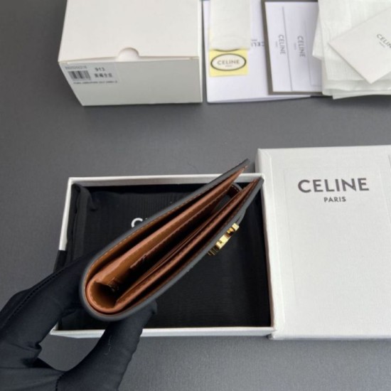 1:1 Replica Celine Wallet with Medium Nino Strap Brown Knockoff