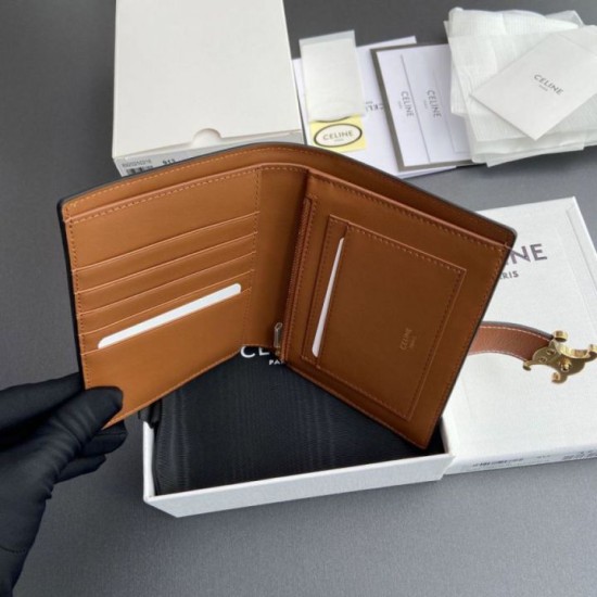 1:1 Replica Celine Wallet with Medium Nino Strap Brown Knockoff