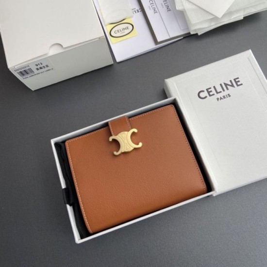 1:1 Replica Celine Wallet with Medium Nino Strap Brown Knockoff