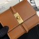 1:1 Replica CELINE 16 Small Tri-Fold Wallet Satin Calfskin Brown Knockoff