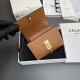 1:1 Replica CELINE 16 Small Tri-Fold Wallet Satin Calfskin Brown Knockoff