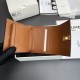 1:1 Replica CELINE 16 Small Tri-Fold Wallet Satin Calfskin Brown Knockoff