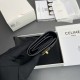 1:1 Replica CELINE 16 Small Tri-Fold Wallet Satin Calfskin Black Knockoff