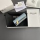 1:1 Replica Celine Compact Wallet with Triomphe Coin Purse Blue Knockoff