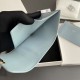 1:1 Replica Celine Compact Wallet with Triomphe Coin Purse Blue Knockoff