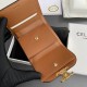 1:1 Replica Celine Small Flap Wallet Triomphe Calfskin Brown Knockoff