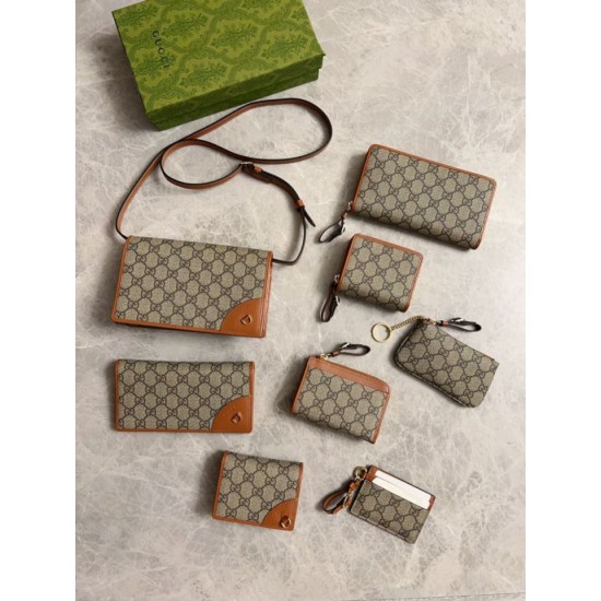 1:1 Replica Gucci Continental Wallet with GG Emblem 821802 Brown Knockoff