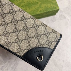 1:1 Replica Gucci Continental Wallet with GG Emblem 821802 Black Knockoff