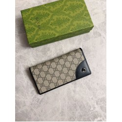 1:1 Replica Gucci Continental Wallet with GG Emblem 821802 Black Knockoff