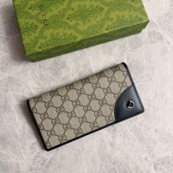 1:1 Replica Gucci Continental Wallet with GG Emblem 821802 Black Knockoff