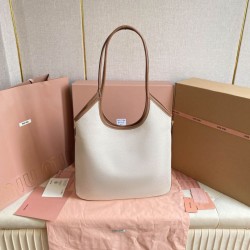 AAA Replica Miu Miu Crossbody Bag Ivy denim with leather trim 5BG231 White 1:1 Replica Miu Miu Crossbody Bag Ivy denim with leather trim 5BG231 White Knockoff