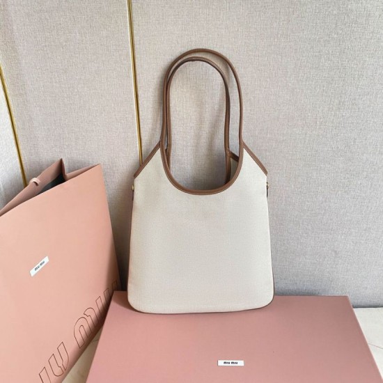 AAA Replica Miu Miu Crossbody Bag Ivy denim with leather trim 5BG231 White 1:1 Replica Miu Miu Crossbody Bag Ivy denim with leather trim 5BG231 White Knockoff