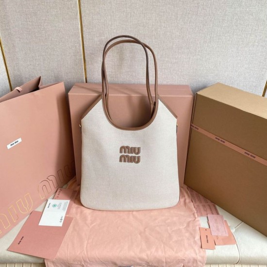 AAA Replica Miu Miu Crossbody Bag Ivy denim with leather trim 5BG231 White 1:1 Replica Miu Miu Crossbody Bag Ivy denim with leather trim 5BG231 White Knockoff