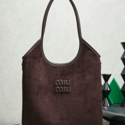 1:1 Replica Miu Miu Ivy Corduroy Hobo/Shoulder Bag 5BG231 Knockoff