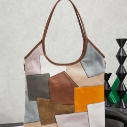 1:1 Replica Miu Miu Ivy Patchwork Leather Tote Bag 5BG231 Knockoff