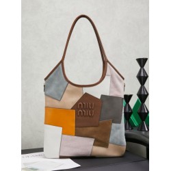 1:1 Replica Miu Miu Ivy Patchwork Leather Tote Bag 5BG231 Knockoff