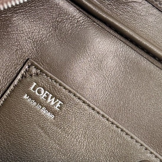 AAA Replica Loewe Amazona 31 Grained Nubuck Shoulder Bag Brown 1:1 Replica Loewe Amazona 31 Grained Nubuck Shoulder Bag Brown Knockoff