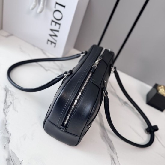 AAA Replica Loewe Amazona 31 Grained Nubuck Shoulder Bag Black 1:1 Replica Loewe Amazona 31 Grained Nubuck Shoulder Bag Black Knockoff